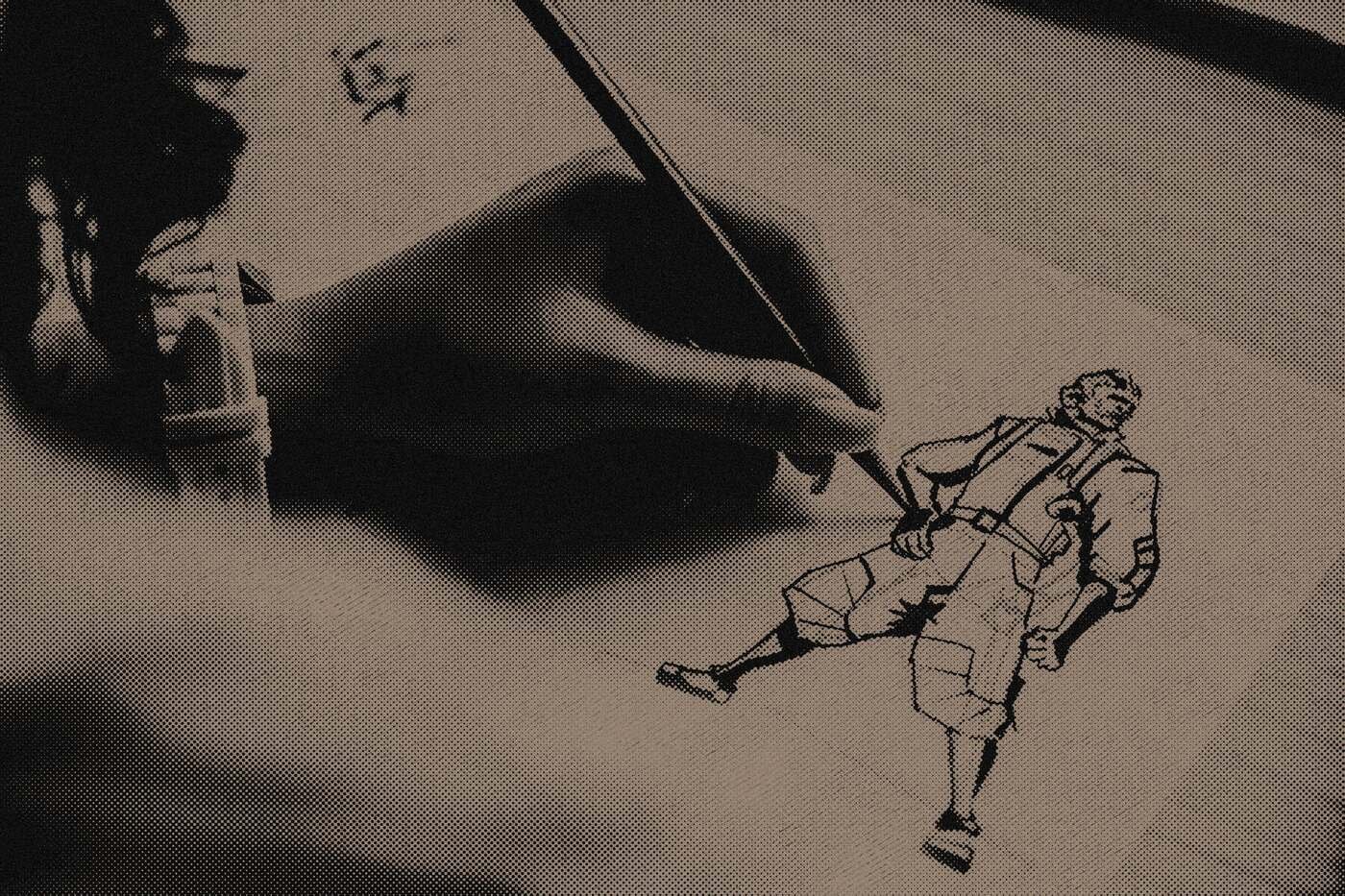 An illustrator working on a character sketch